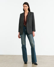 DIANE BLAZER IN ESPRESSO CHECK