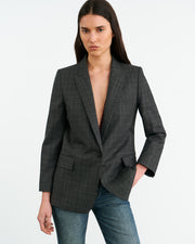DIANE BLAZER IN ESPRESSO CHECK
