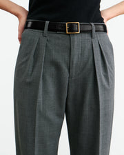 ALPHONSE WOOL PANT IN HEATHER GREY