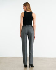 ALPHONSE WOOL PANT IN HEATHER GREY