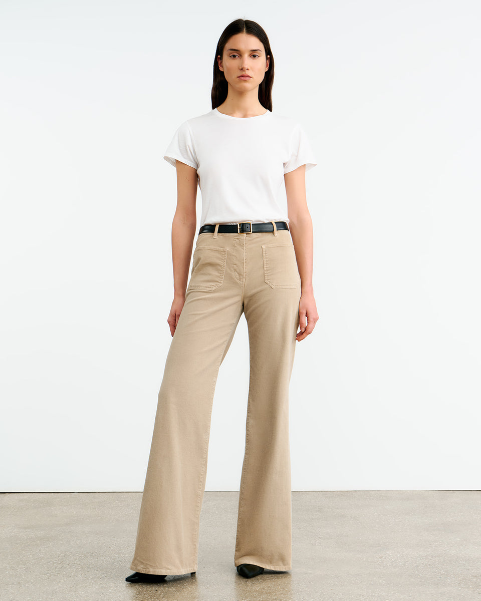FLORENCE CORDUROY PANT IN SABBIA