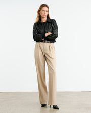 ALPHONSE WOOL PANT IN ROOSEVELT KHAKI