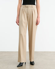 ALPHONSE WOOL PANT IN ROOSEVELT KHAKI