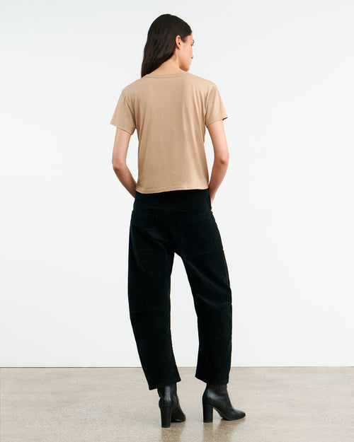 SHON CORDUROY PANT IN JET BLACK