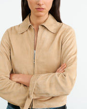 BEAUVAIS SUEDE JACKET IN LIGHT SAND