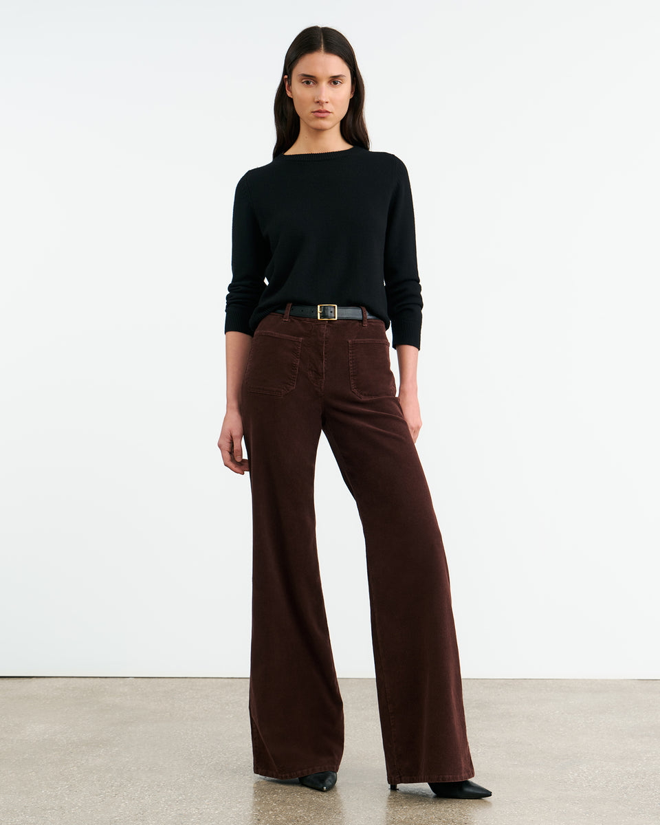 FLORENCE CORDUROY PANT IN MERLOT