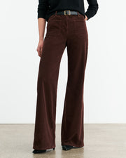 FLORENCE CORDUROY PANT IN MERLOT