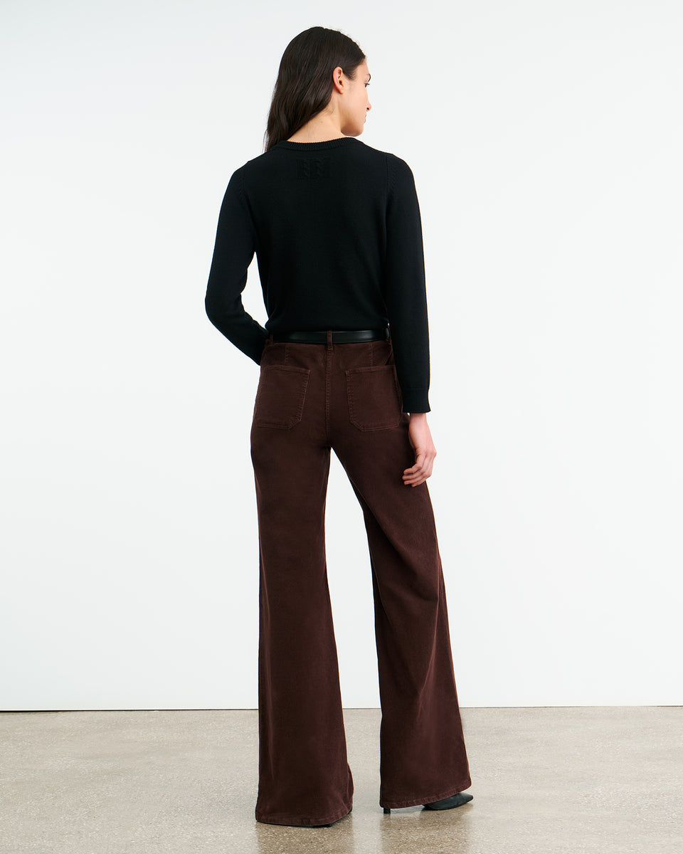 FLORENCE CORDUROY PANT IN MERLOT