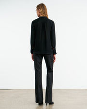 MONTAINE SILK BLOUSE IN BLACK