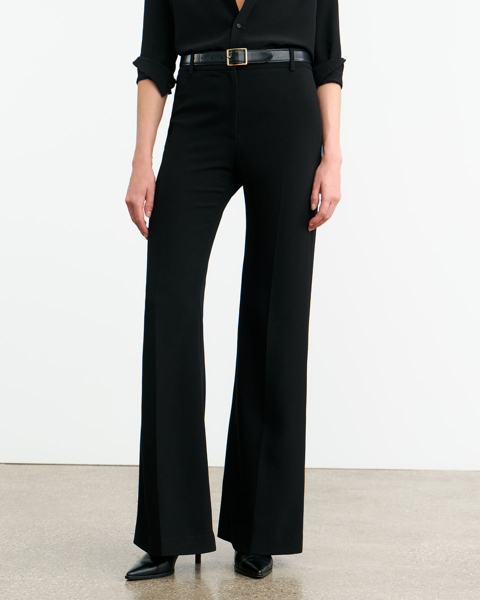 EFFY PANT | Women's High-Rise Flare Leg Trousers | Nili Lotan EFFY PANT | Women's High-Rise Flare Leg Trousers | Nili Lotan