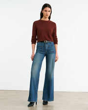 VENUS CASHMERE SWEATER IN DARK RUST