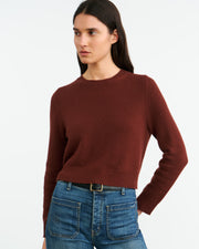 VENUS CASHMERE SWEATER IN DARK RUST