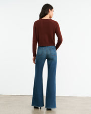 VENUS CASHMERE SWEATER IN DARK RUST