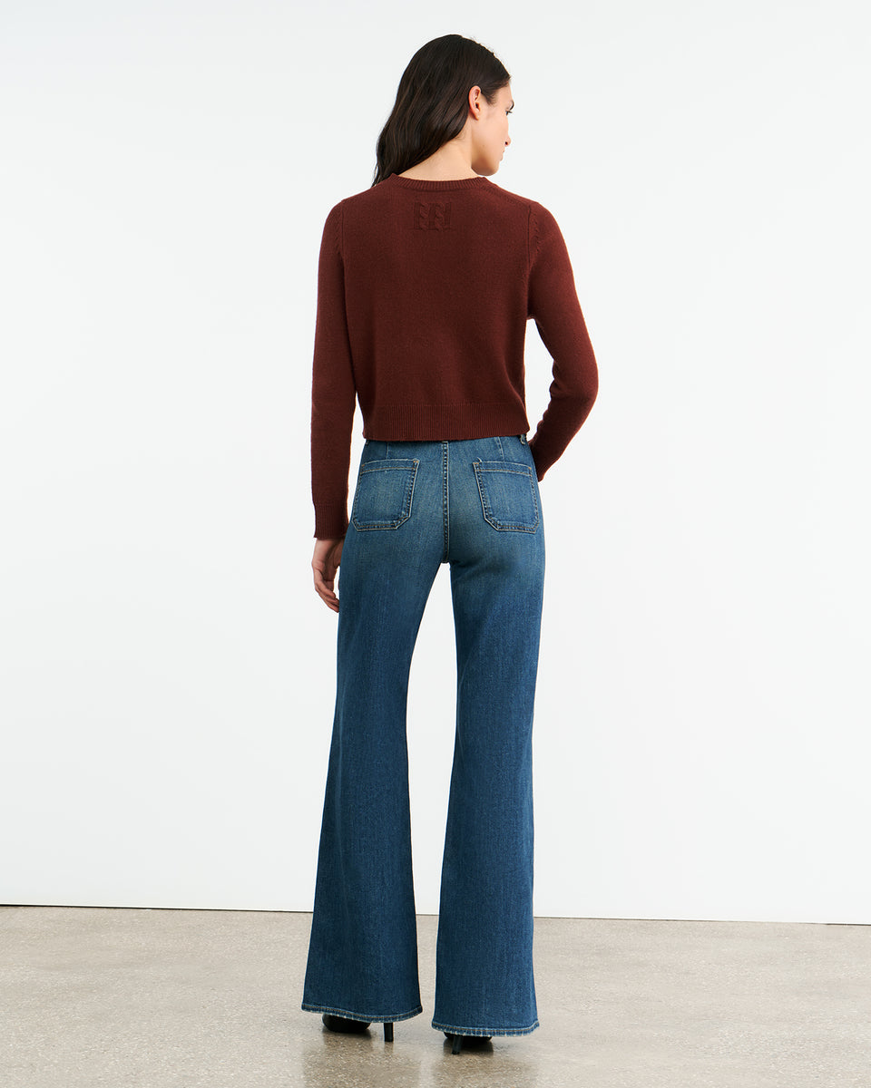 VENUS CASHMERE SWEATER IN DARK RUST