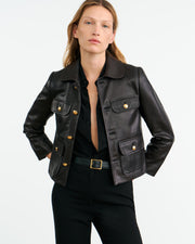CHAMONIX LEATHER JACKET IN BLACK