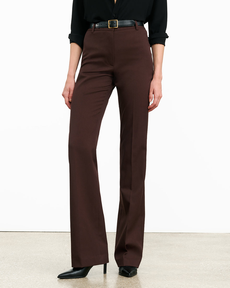 CORETTE WOOL PANT IN OXBLOOD