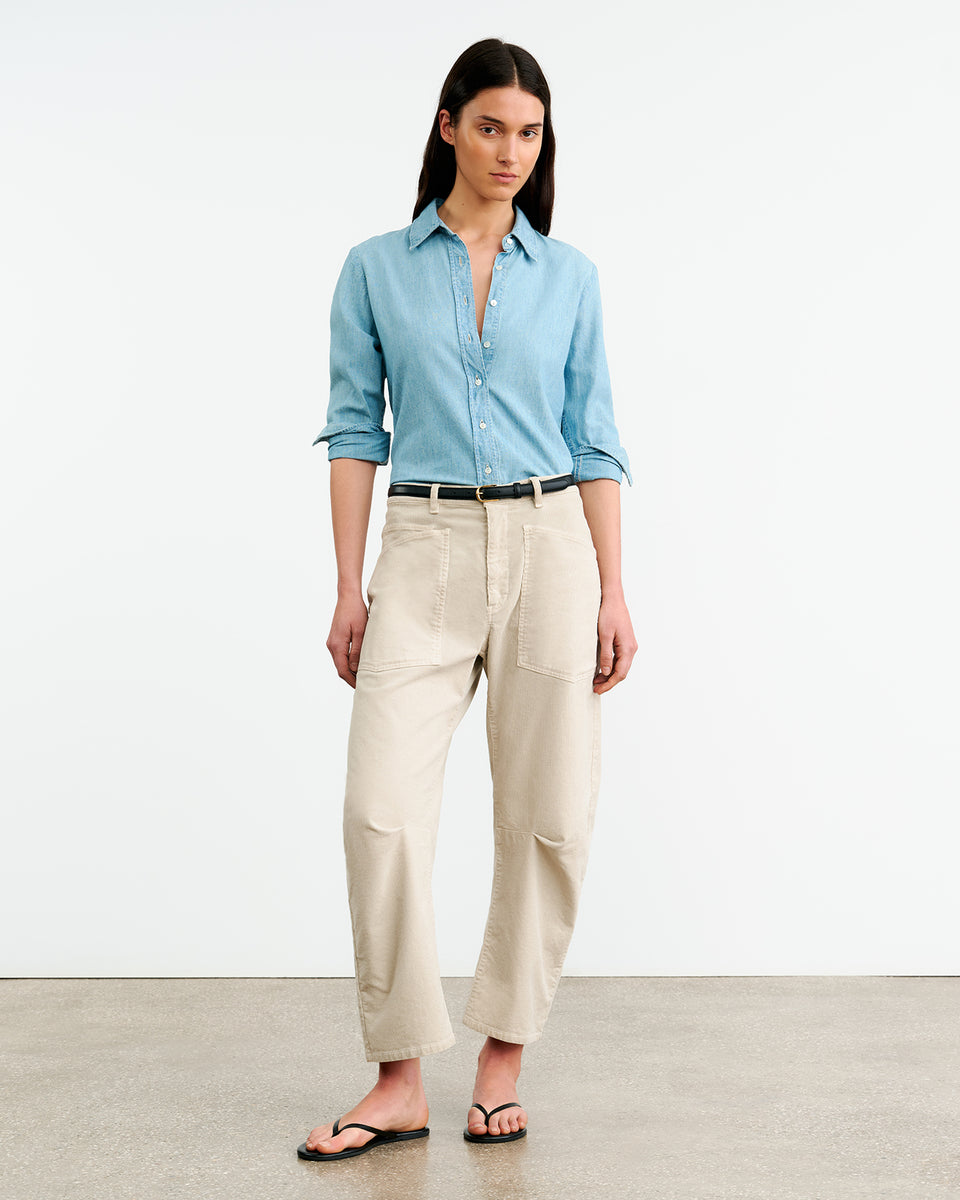 SHON CORDUROY PANT IN GESSO