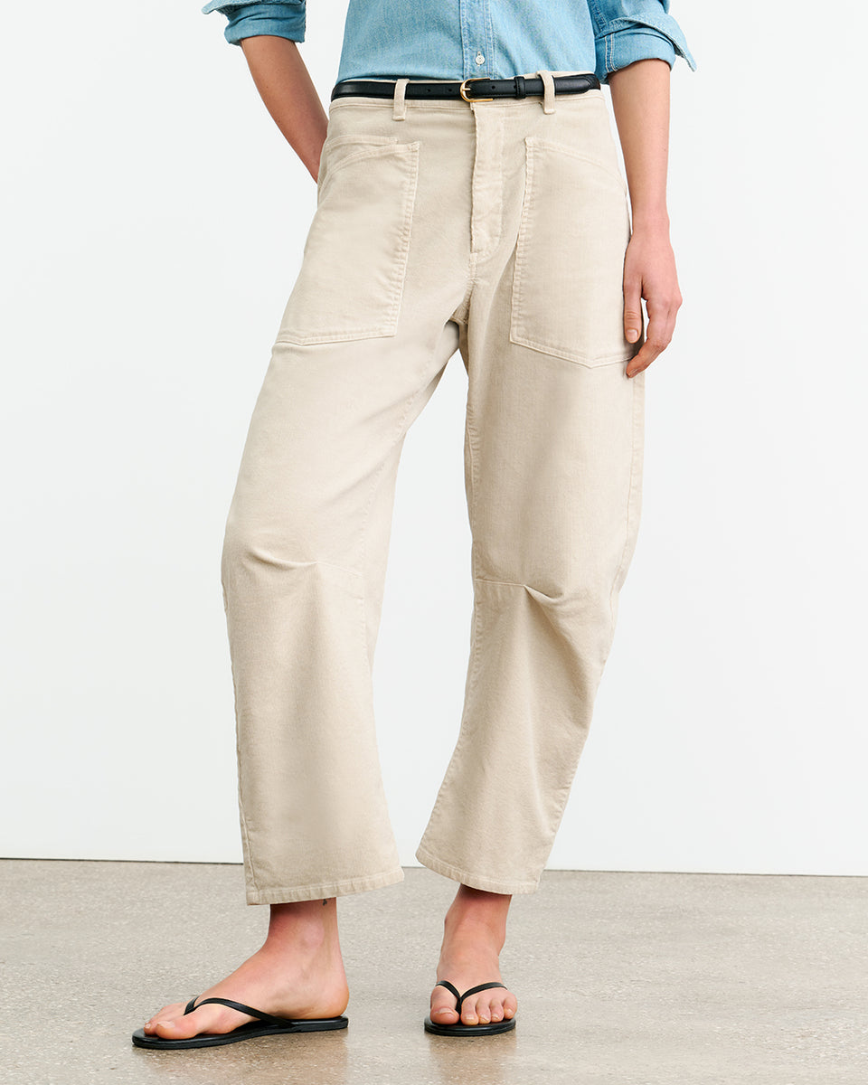 SHON CORDUROY PANT IN GESSO
