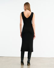 BERNICE SWEATER DRESS IN BLACK
