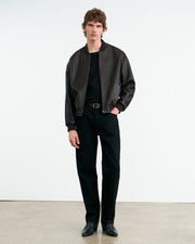 DRAVA LEATHER JACKET IN BLACK