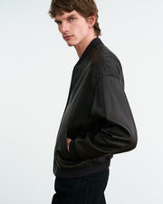 DRAVA LEATHER JACKET IN BLACK
