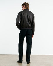 DRAVA LEATHER JACKET IN BLACK
