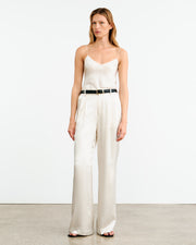 FLAVIE SILK PANT IN IVORY