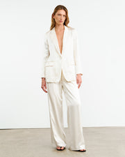 EVELINE SILK JACKET IN IVORY