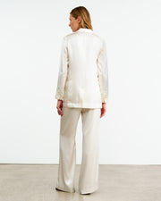 EVELINE SILK JACKET IN IVORY