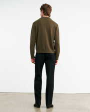 JOVAN CASHMERE POLO IN DARK MOSS