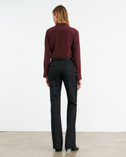 GAIA SILK SHIRT IN CLARET