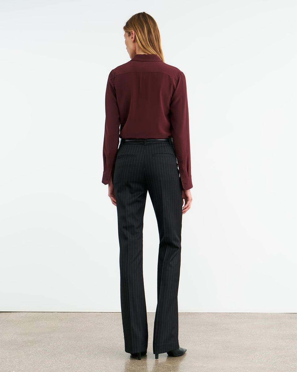 GAIA SILK SHIRT IN CLARET