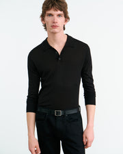 LUDO POLO SWEATER IN BLACK