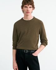JULIUS CASHMERE SWEATER IN DARK MOSS