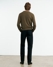 JULIUS CASHMERE SWEATER IN DARK MOSS