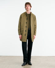 MARCUS COAT IN LIGHT ARMY GREEN