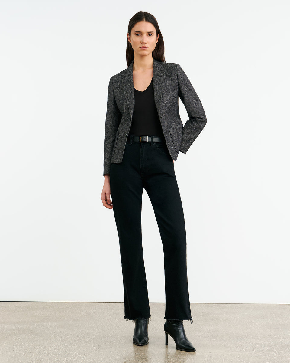 HOLDEN BLAZER IN GRAPHITE DONEGAL