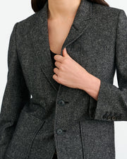 HOLDEN BLAZER IN GRAPHITE DONEGAL