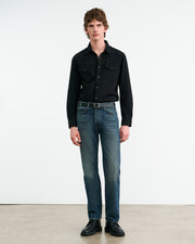 TRAVIS DENIM SHIRT IN BLACK