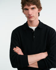JOVAN CASHMERE POLO IN BLACK