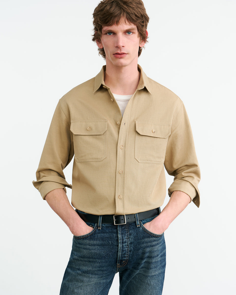EVANDER SHIRT IN DESERT KHAKI