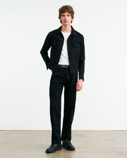 ZANE DENIM JACKET IN JET BLACK