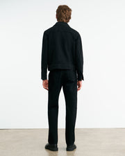 ZANE DENIM JACKET IN JET BLACK