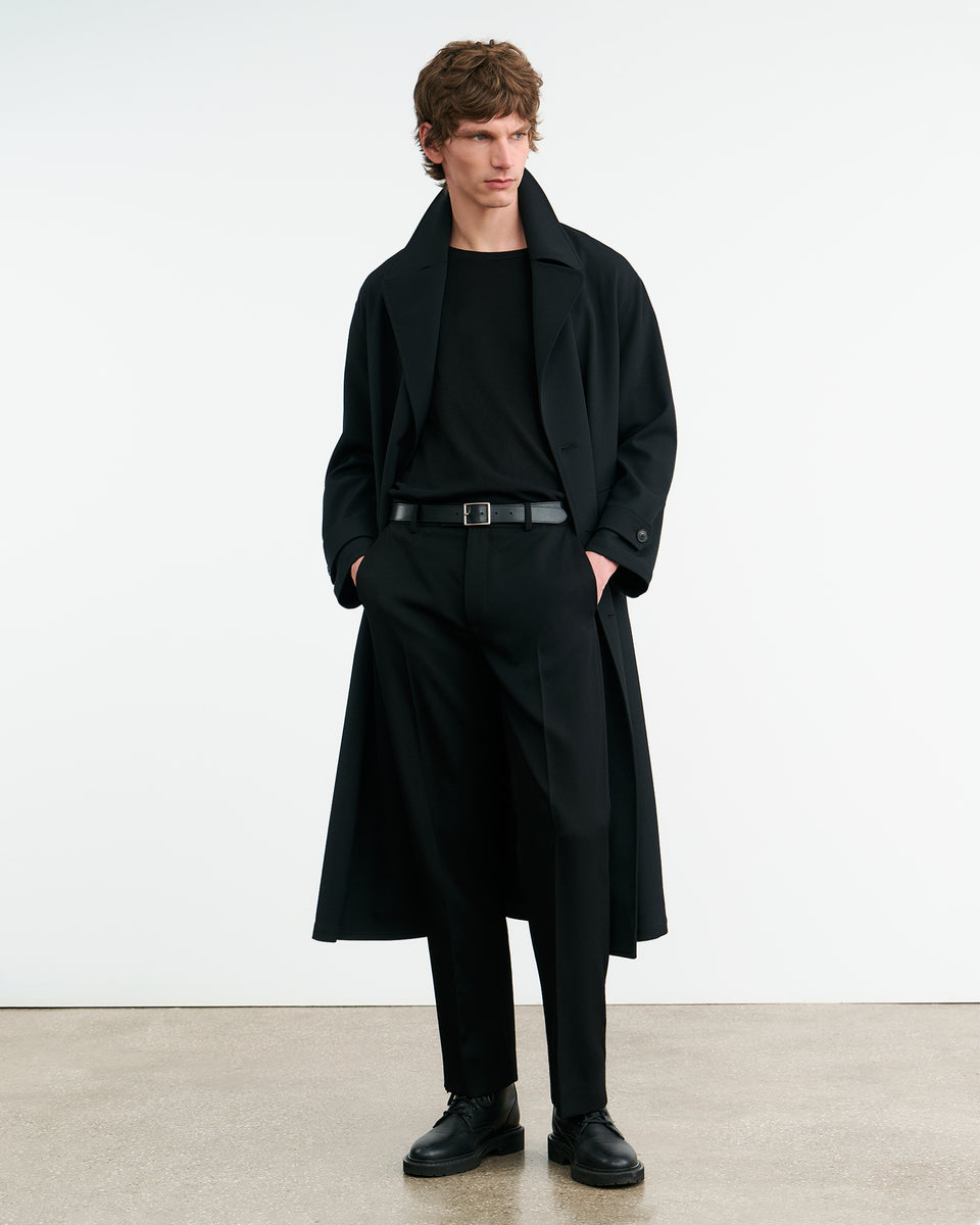 FRITZ WOOL PANT IN BLACK