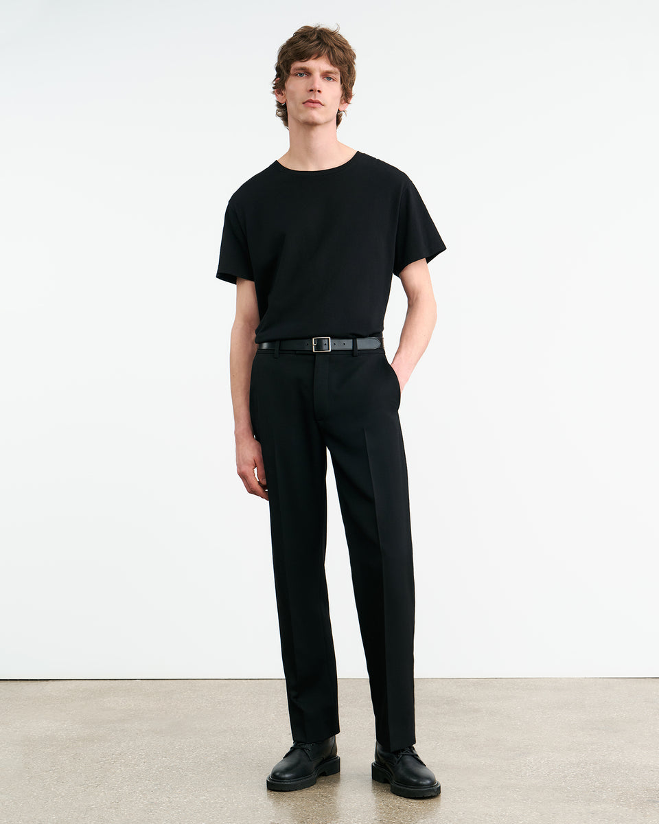 FRITZ WOOL PANT IN BLACK