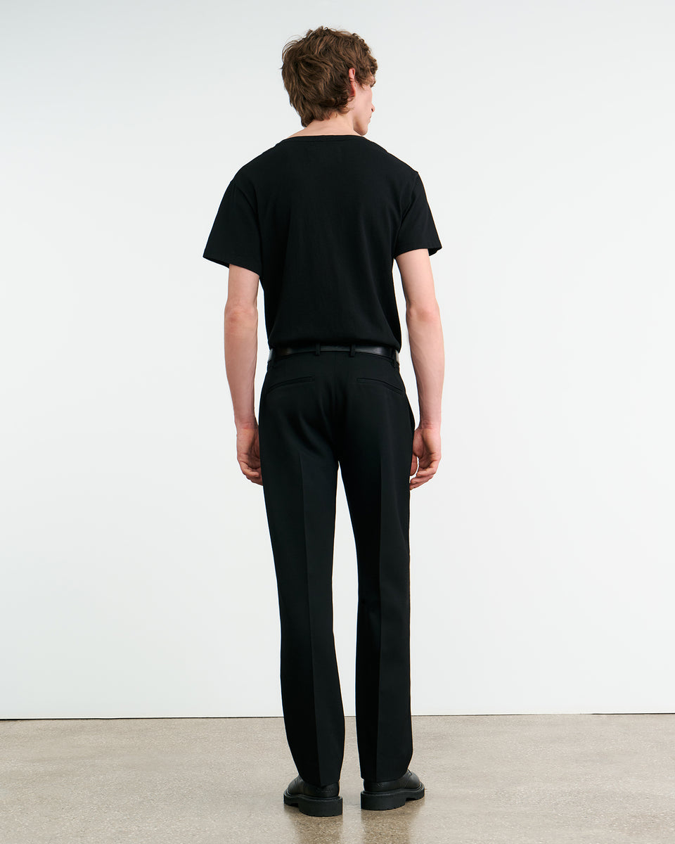 FRITZ WOOL PANT IN BLACK