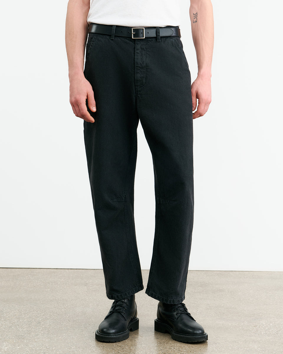 EMIR COTTON PANT IN CARBON