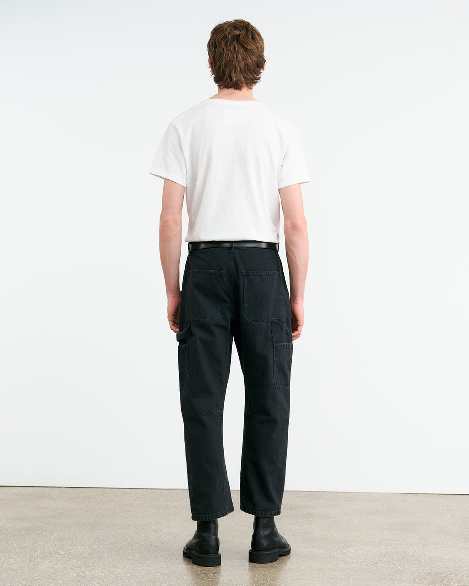 EMIR COTTON PANT IN CARBON