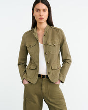 MONA JACKET IN OLIVE GREEN