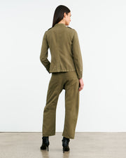 MONA JACKET IN OLIVE GREEN